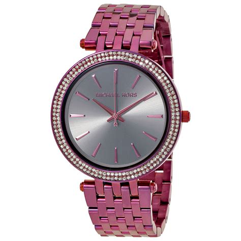 michael kors darci plum tone watch|Michael Kors Darci Three.